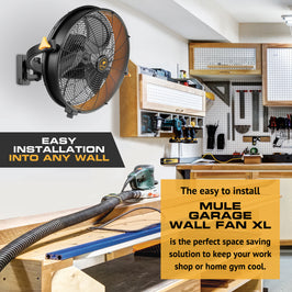 MULE Wet-Rated Garage Wall Fan XL