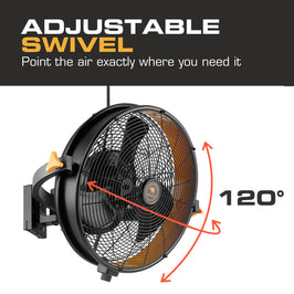 MULE Wet-Rated Garage Wall Fan XL