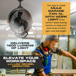 Garage Fan XL with Work Lights