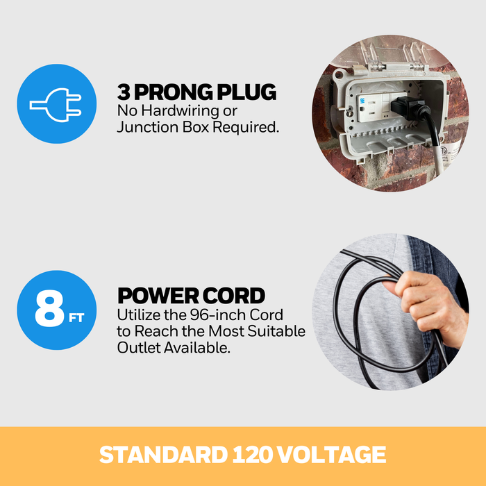 Honeywell 18" Outdoor Damp-Rated Oscillating Wall Fan with Remote