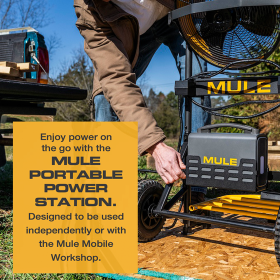 Mobile Workshop with Portable Power Station