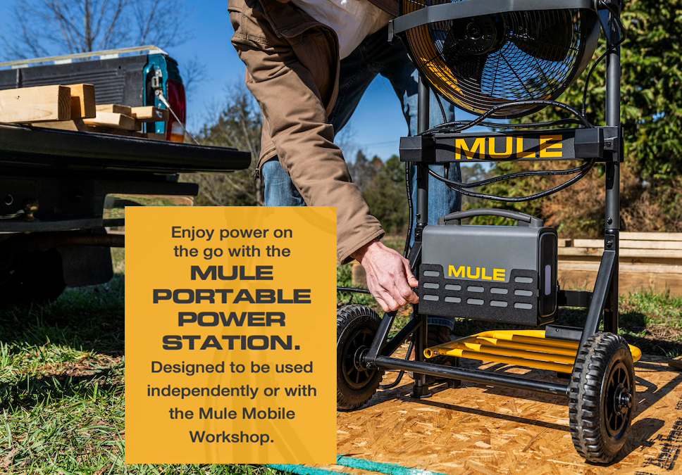 Mobile Workshop with Portable Power Station