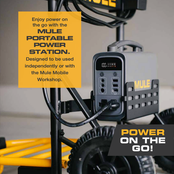 Mobile Workshop with Portable Power Station